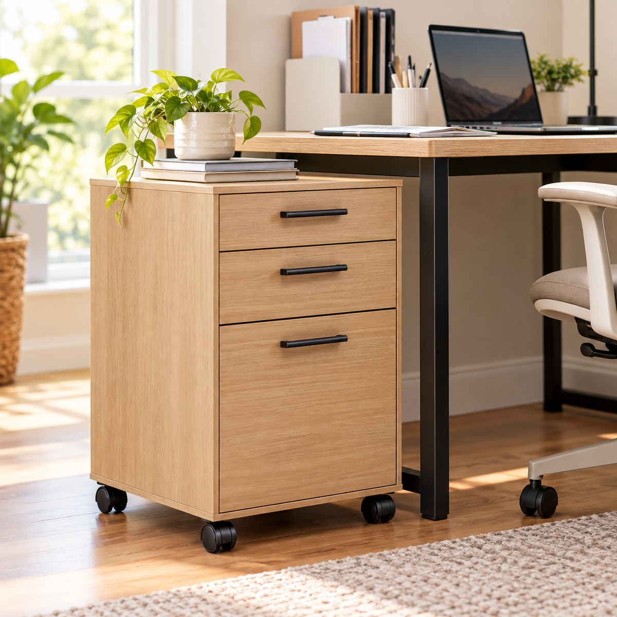 SUPCLEANING™ MoveNest Mobile Filing Cabinet