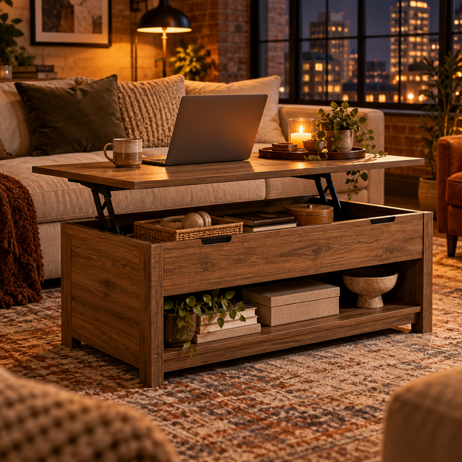 SUPCLEANING™ Oakmere Lift-Top Coffee Table alternate view