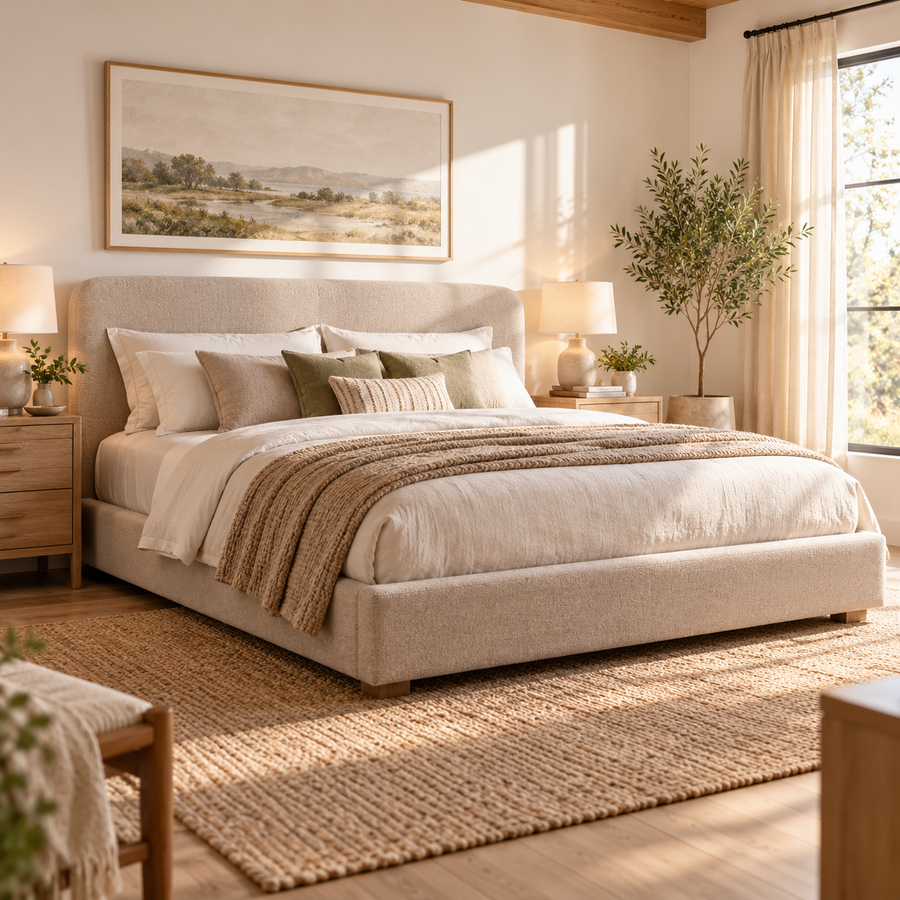 SUPCLEANING™ WillowRest Upholstered Platform Bed alternate view