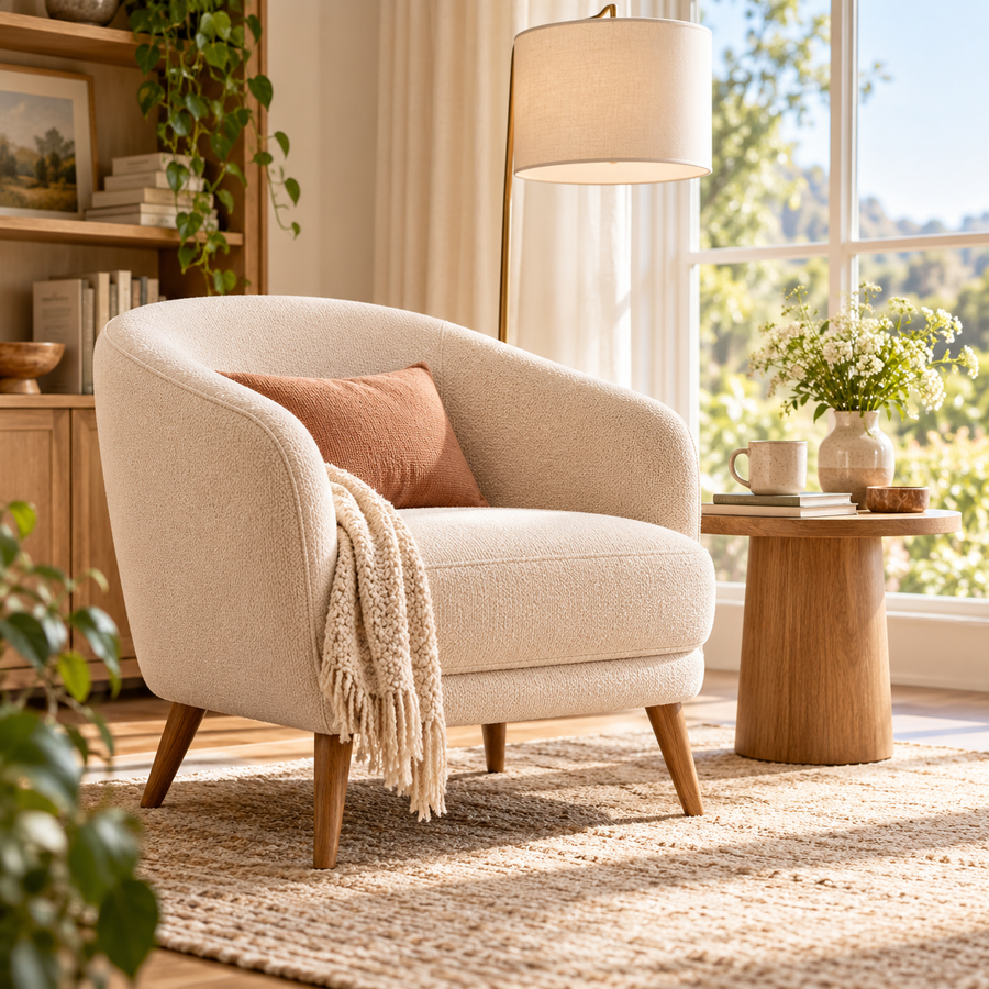 SUPCLEANING™ SolsticeArc Upholstered Accent Chair alternate view