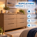 SUPCLEANING™ Driftwood Six-Drawer Dresser